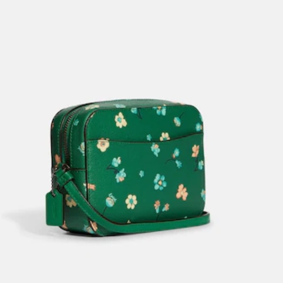 Coach Bags Coach Mini Camera Bag With Mystical Floral Print Green